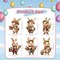 6 PCS Easter Bunny Decorations Outdoor Easter Bunny Yard Signs Cute Easter Yard Decorations Outdoor with 12 Plastic Stakes Waterproof Easter Bunny Lawn Signs Spring Home Garden Decor